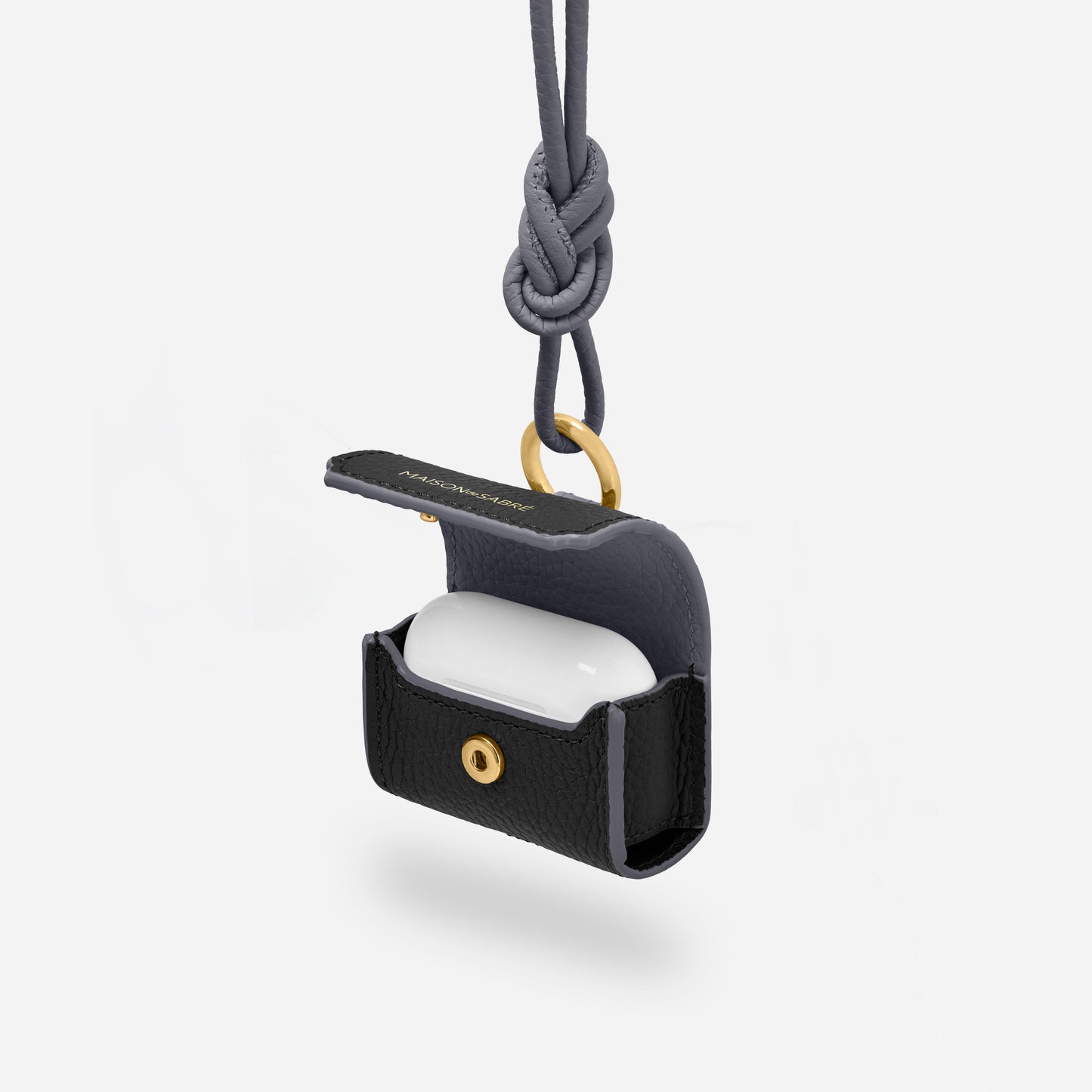 The AirPods Pouch - Graphite Caviar