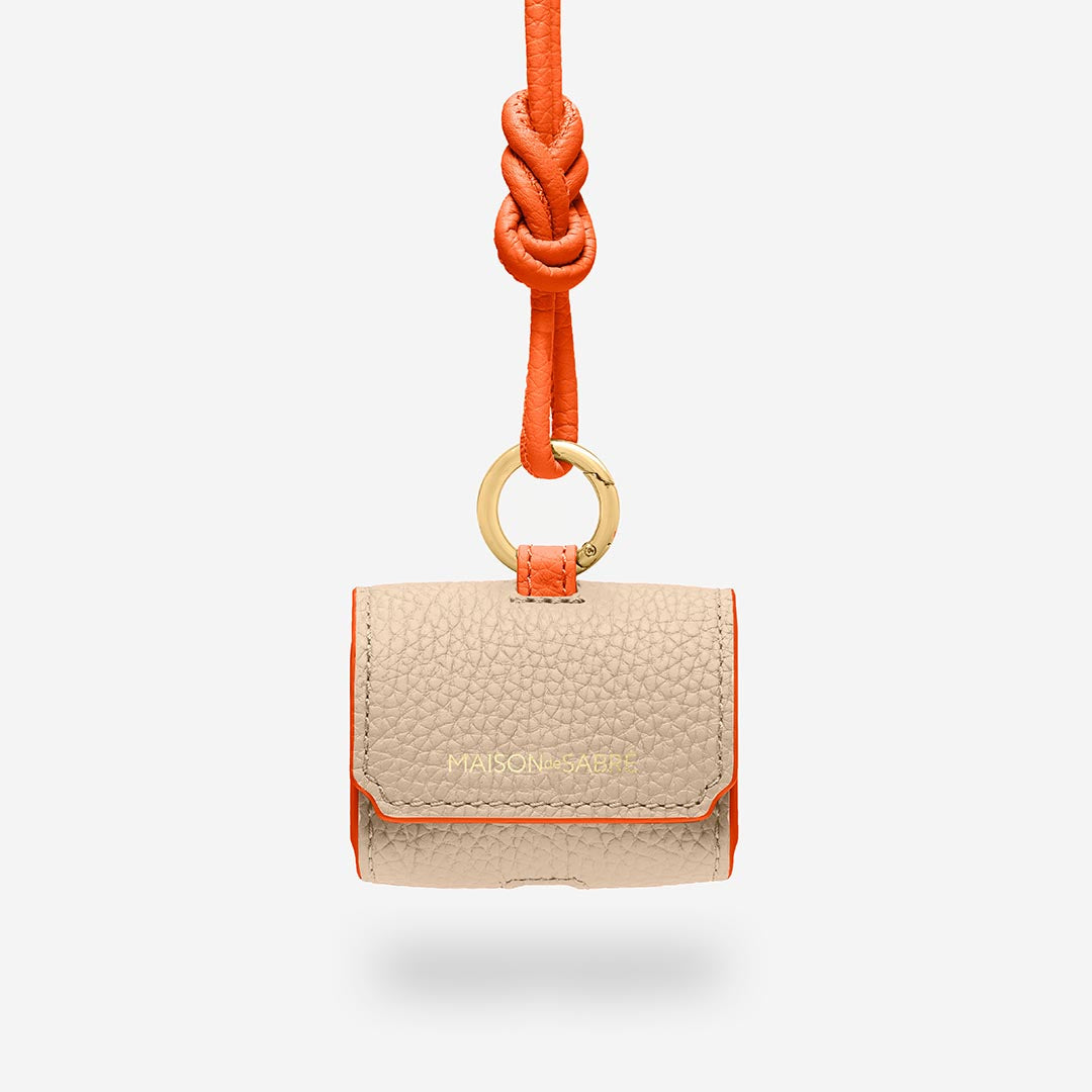 The AirPods Pouch - Nude Orange – MAISON de SABRÉ