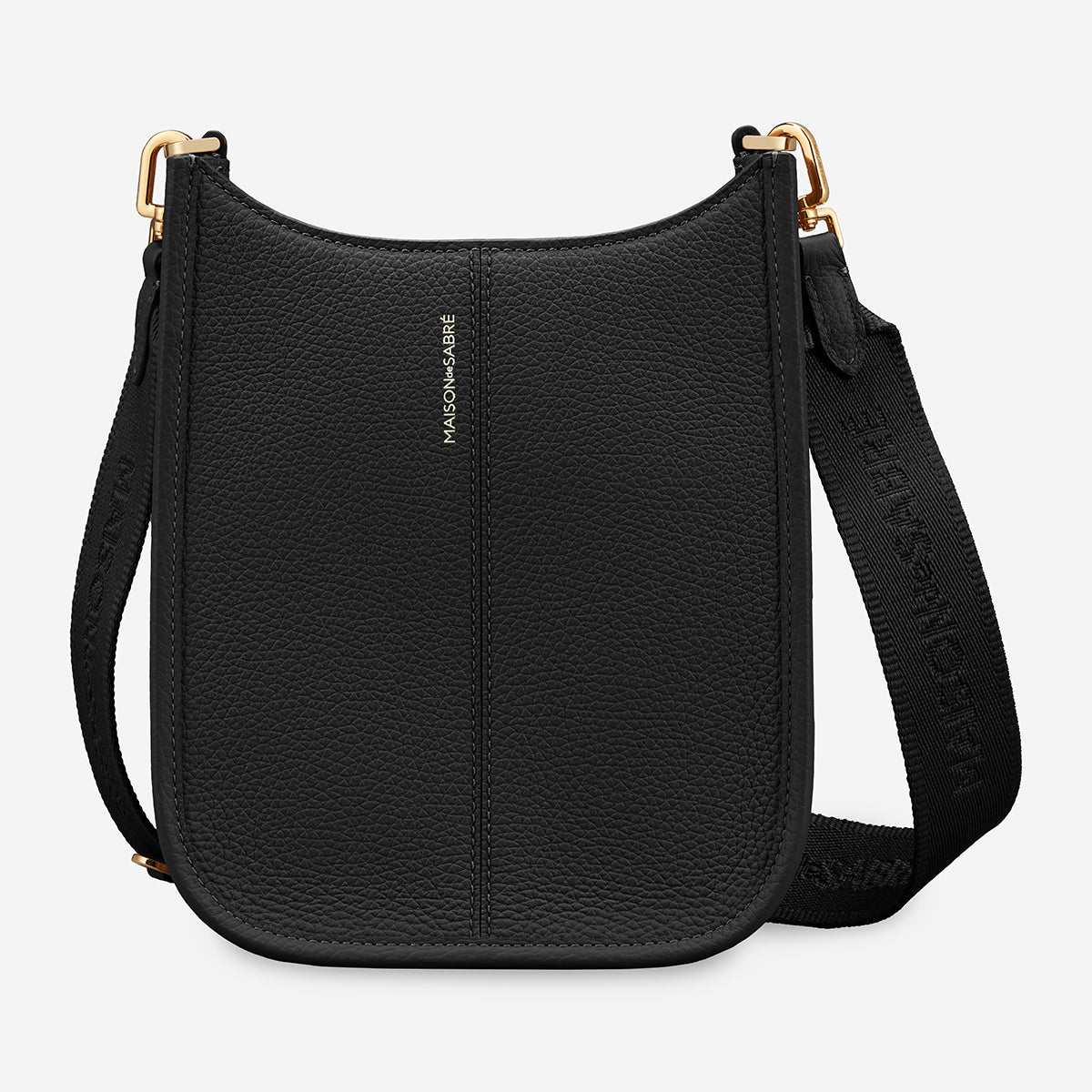 The Mini Moon Shoulder Bag - Black Caviar – MAISON de SABRÉ