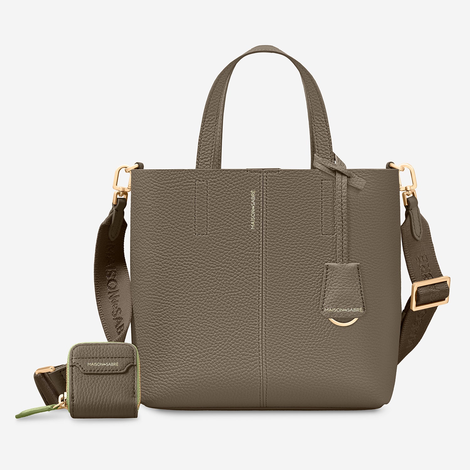 y♡商品 Small Soft Tote Duo - Cashmere Matcha – MAISON de SABRÉ