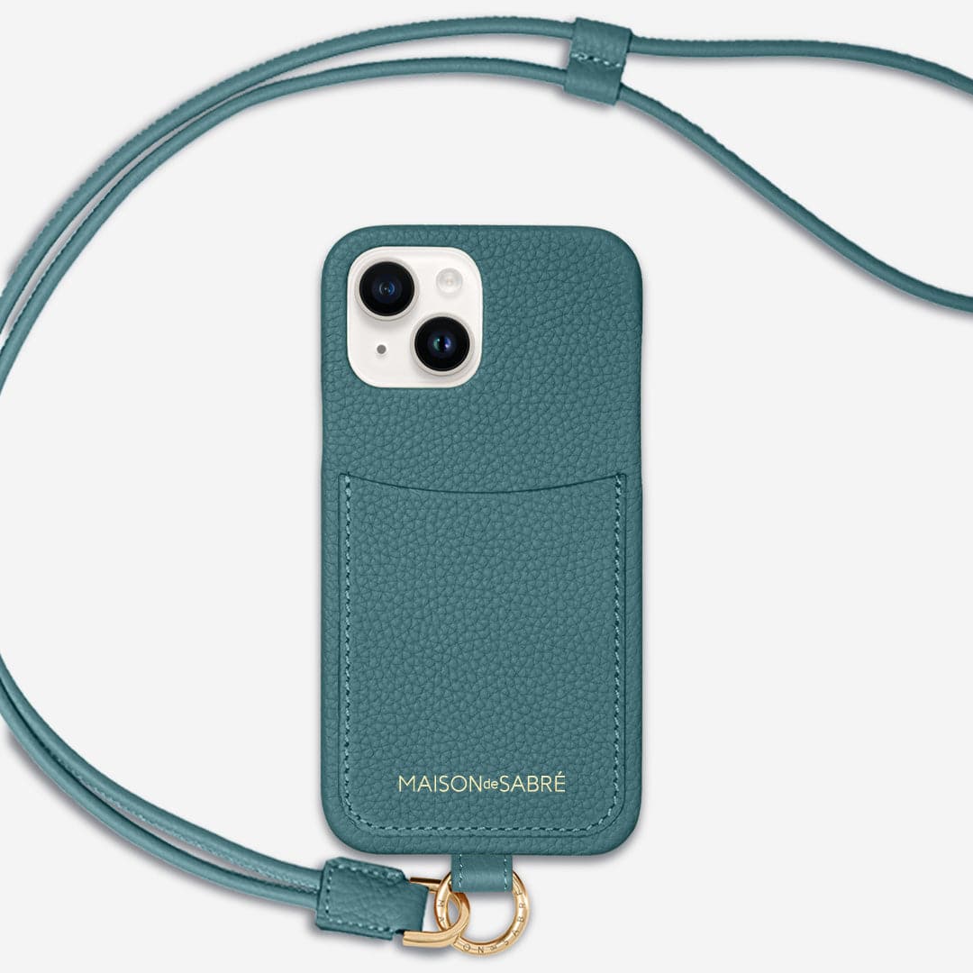 The Sling Phone Case iPhone 15 - Bondi Blue – MAISON de SABRÉ