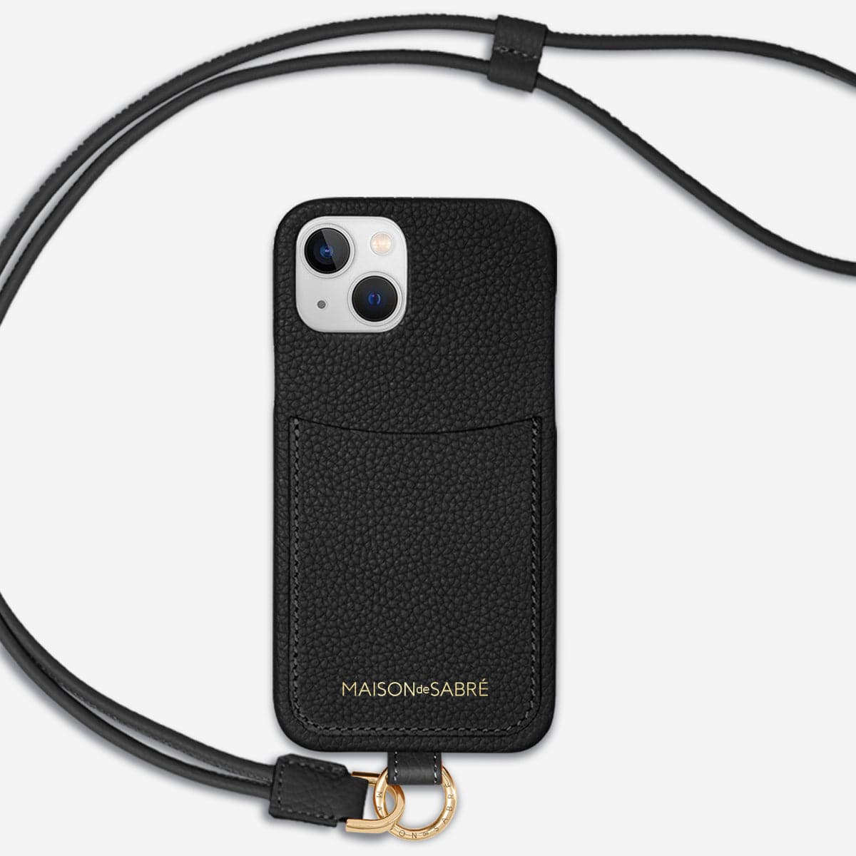 The Sling Phone Case iPhone 13 - Black Caviar – MAISON de SABRÉ