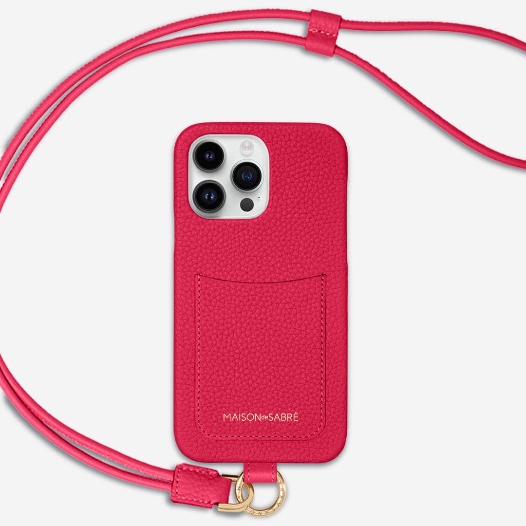The Sling Phone Case iPhone 15 Pro - Shibuya Fuchsia – MAISON de SABRÉ