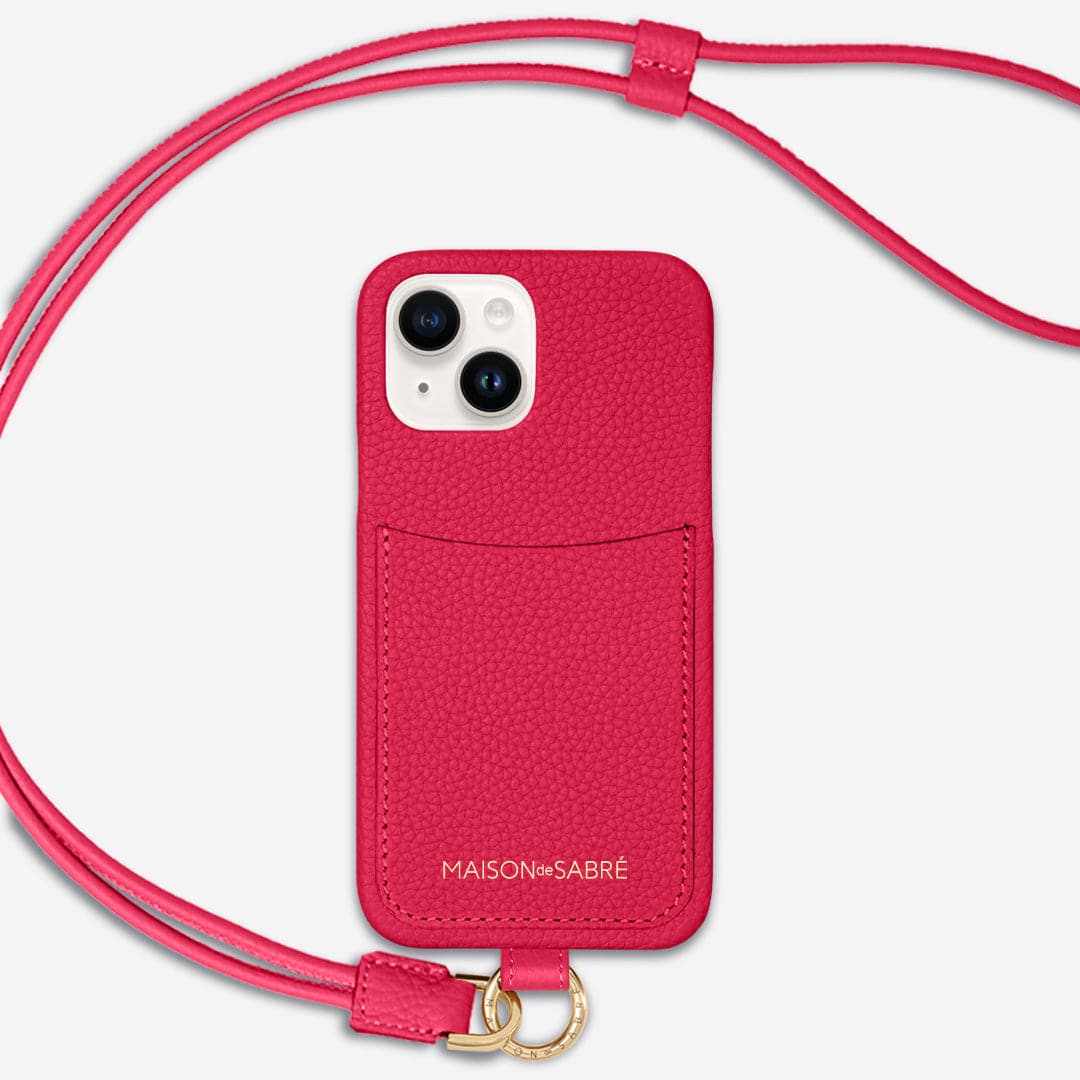 The Sling Phone Case iPhone 15 - Shibuya Fuchsia – MAISON de SABRÉ