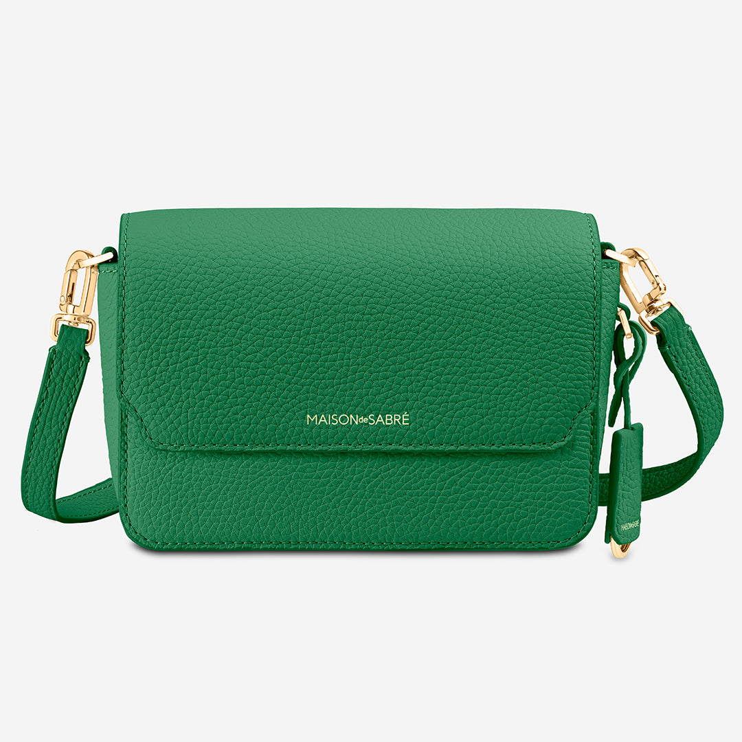 The Mini Flap Bag - Emerald Green – MAISON de SABRÉ JP