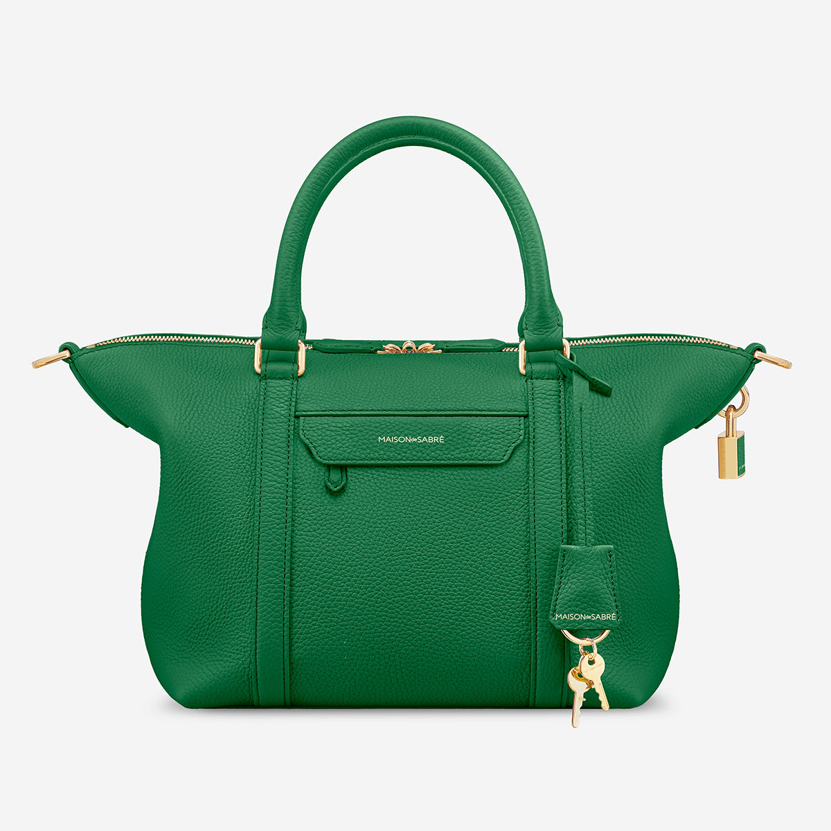 The Small Travel Tote - Emerald Green – MAISON de SABRÉ