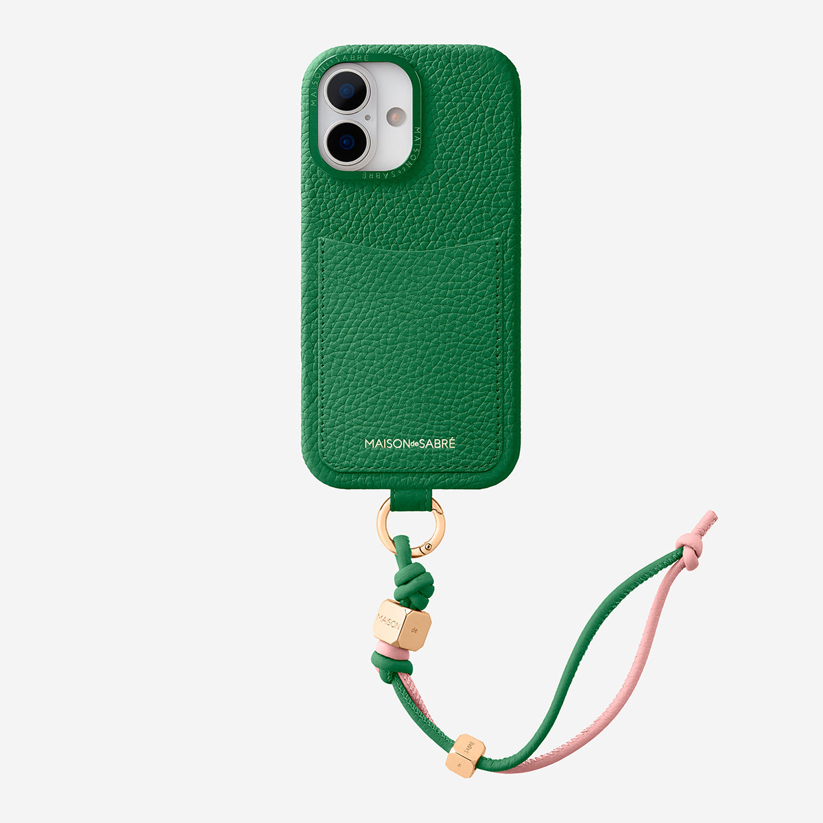 The Wristlet Phone Case iPhone 17 - Emerald Green – MAISON de SABRÉ