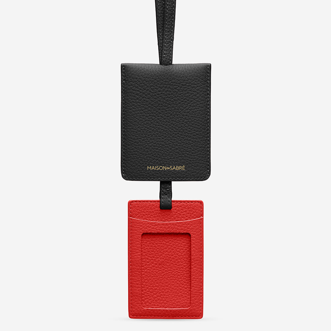 The ID Lanyard- Rouge Noir