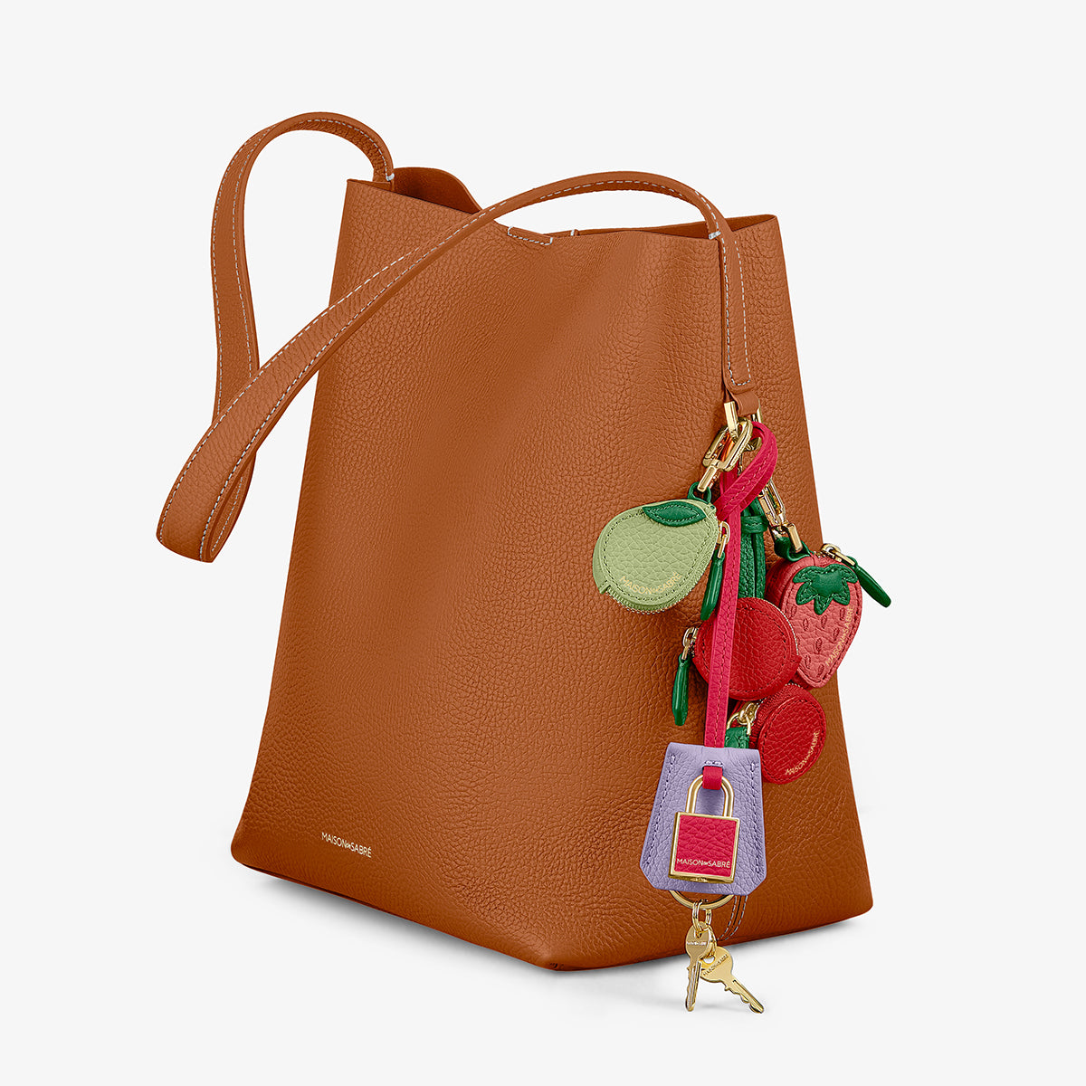 The SABRÉMOJI™ Padlock Charm - Fuchsia Lavender
