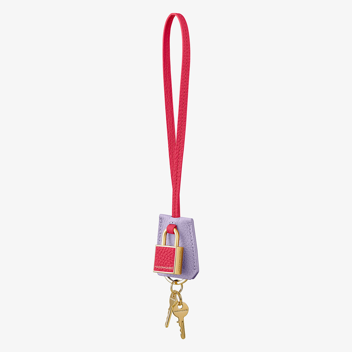 The SABRÉMOJI™ Padlock Charm - Fuchsia Lavender