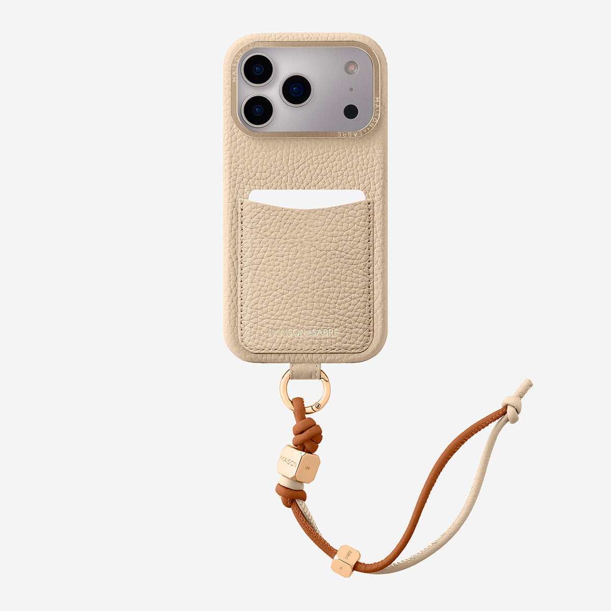 The Wristlet Phone Case iPhone 17 Pro Max - Saharan Nude – MAISON