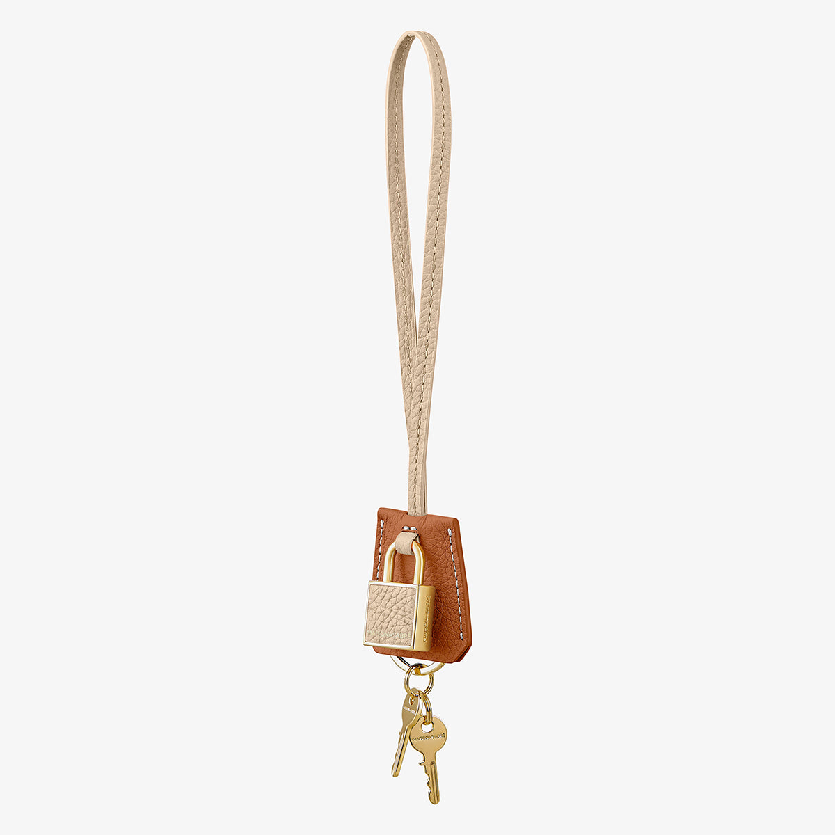 The SABRÉMOJI™ Padlock Charm - Pecan Nude