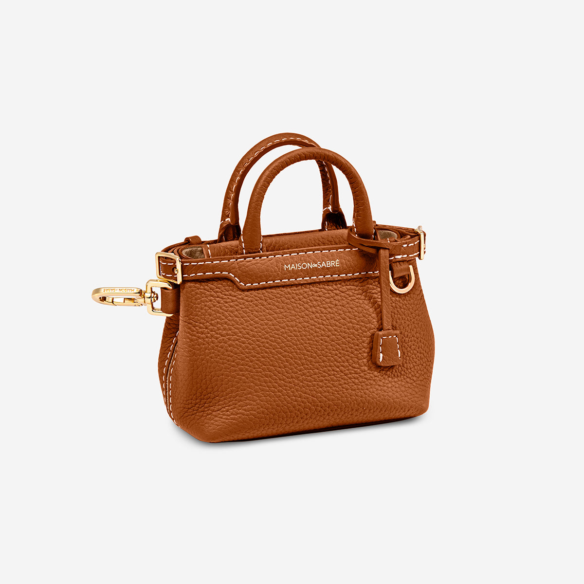 The SABRÉMOJI™ Petite Palais Charm - Pecan Brown