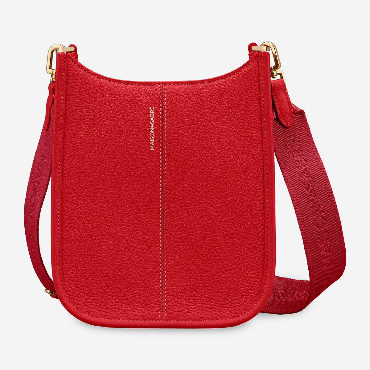 【MAISON de SABRE】ミニムーンショルダーバッグ★ミニマルに!! The Mini Moon Shoulder Bag - Pomegranate Red – MAISON de SABRÉ