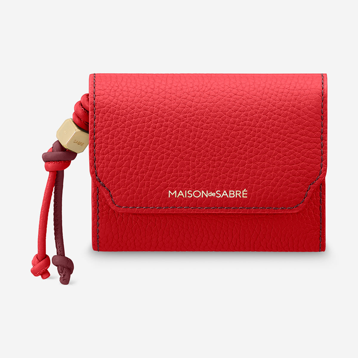 The Trifold Wallet - Pomegranate Plum – MAISON de SABRÉ