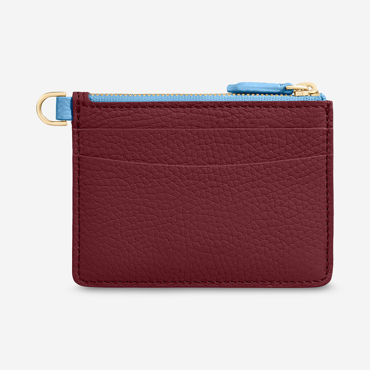 The Zipped Card Pouch - Plum Sky
