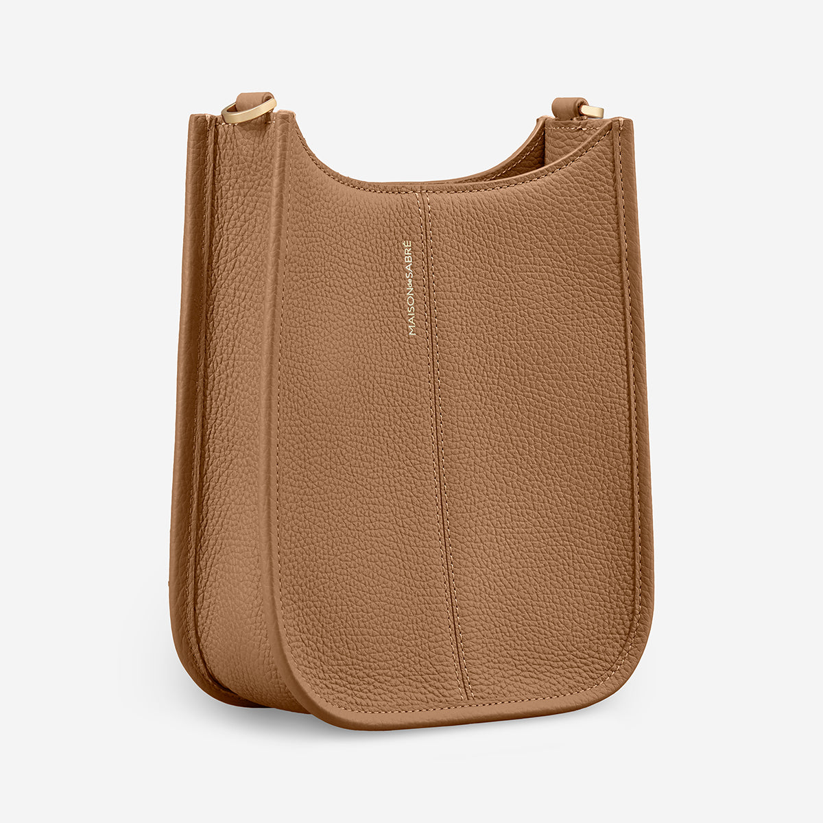 The Mini Moon Shoulder Bag - Sandstone Brown