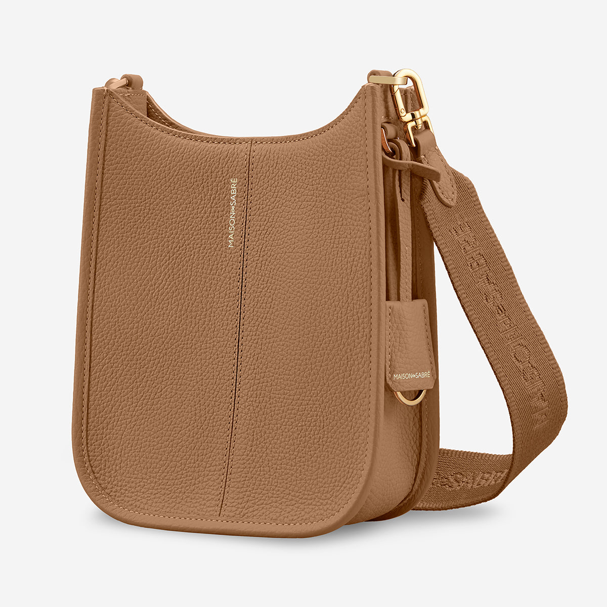 The Mini Moon Shoulder Bag - Sandstone Brown