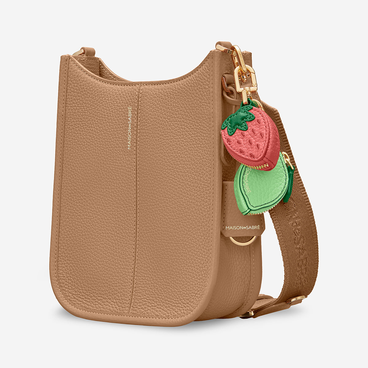The Mini Moon Shoulder Bag - Sandstone Brown