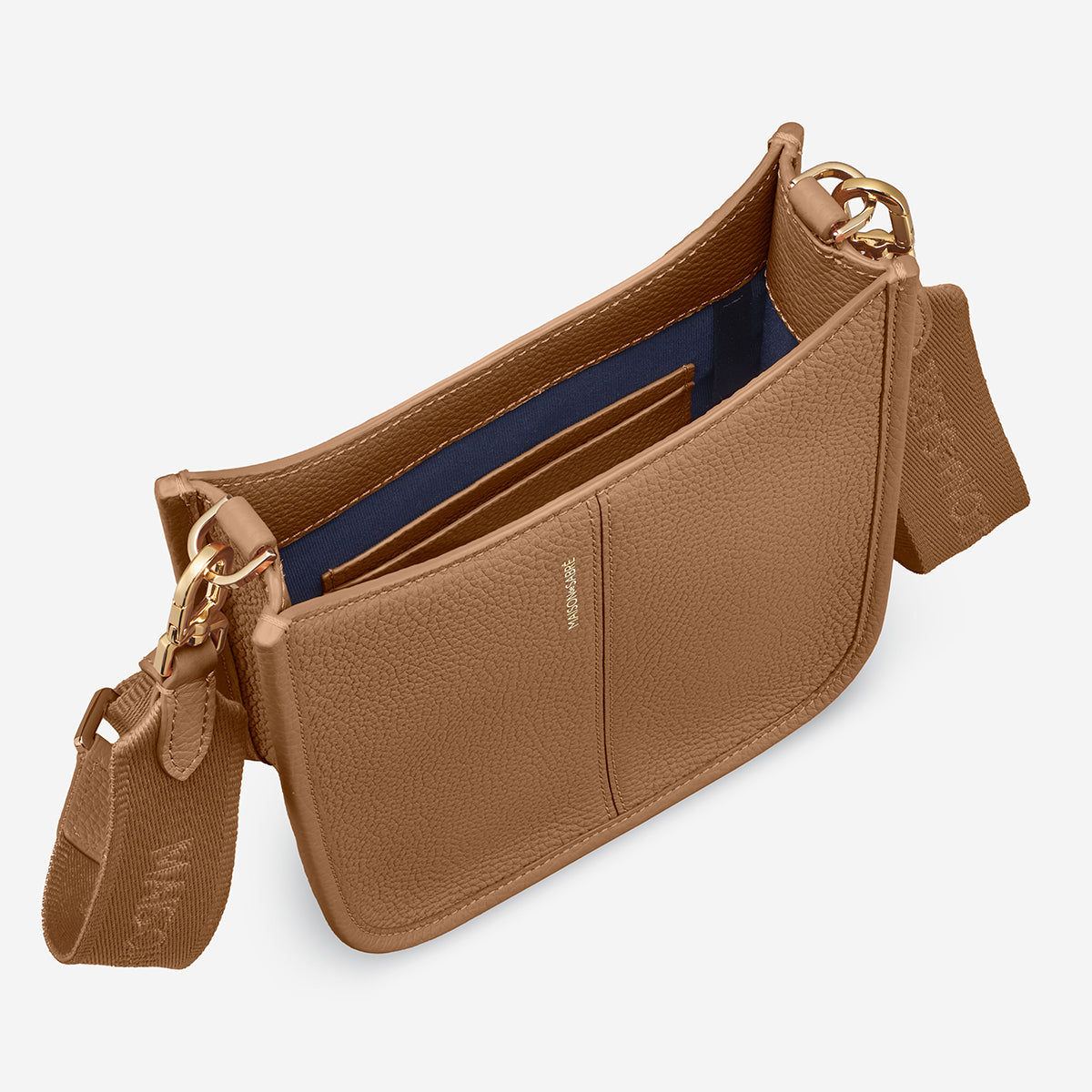 The Mini Moon Shoulder Bag - Sandstone Brown