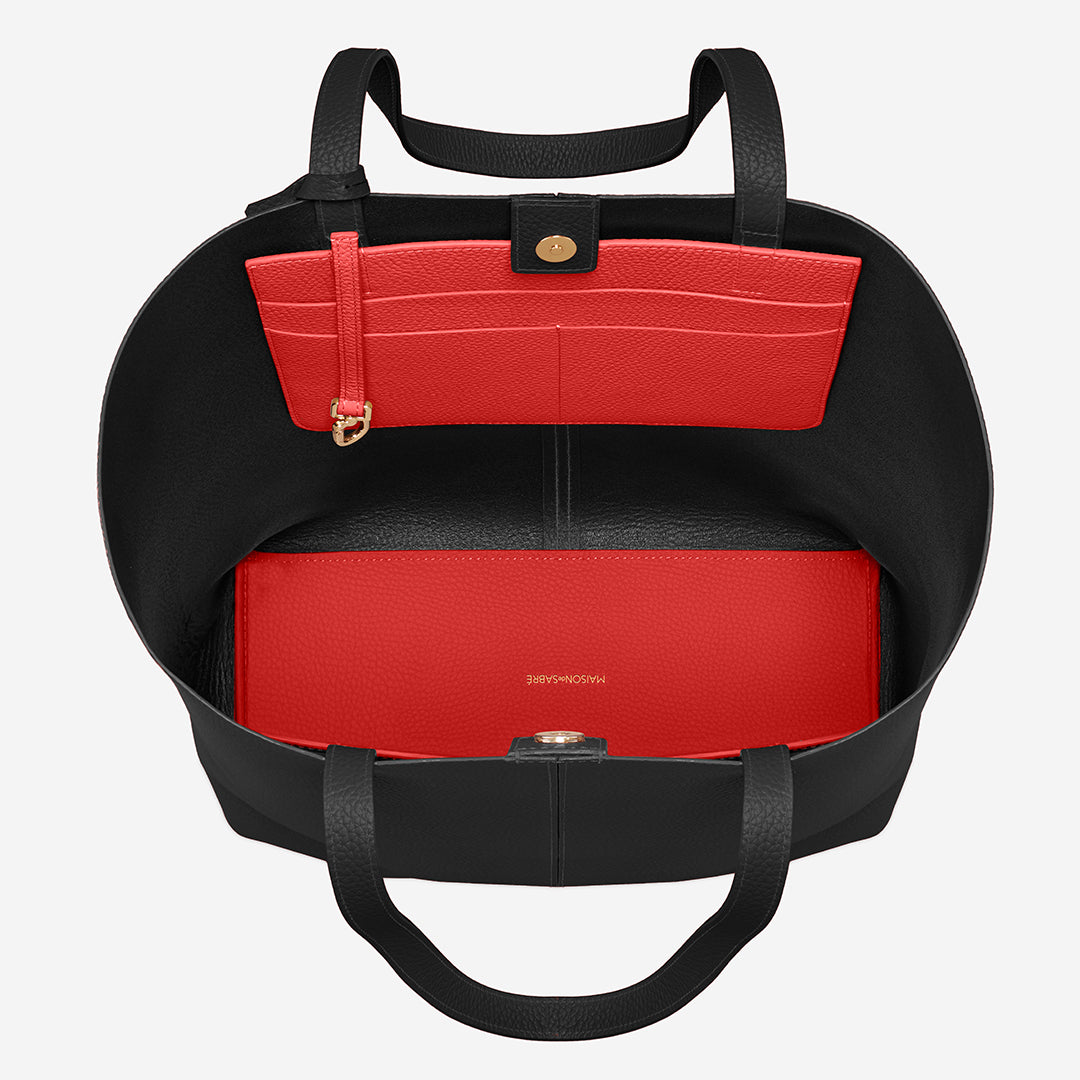 The Tall Soft Tote - Rouge Noir