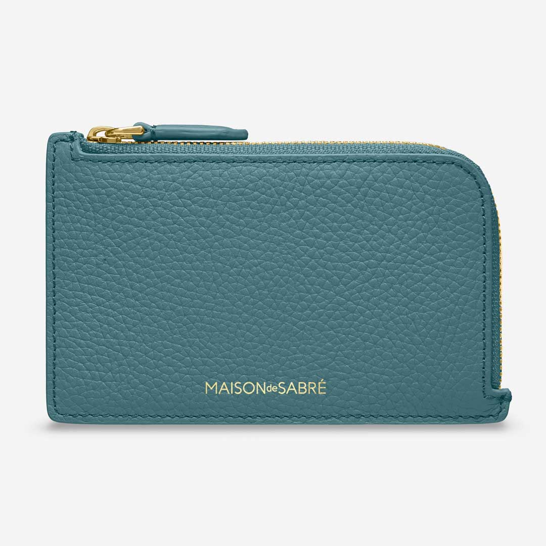 The Zip Card Holder - Bondi Blue – MAISON de SABRÉ