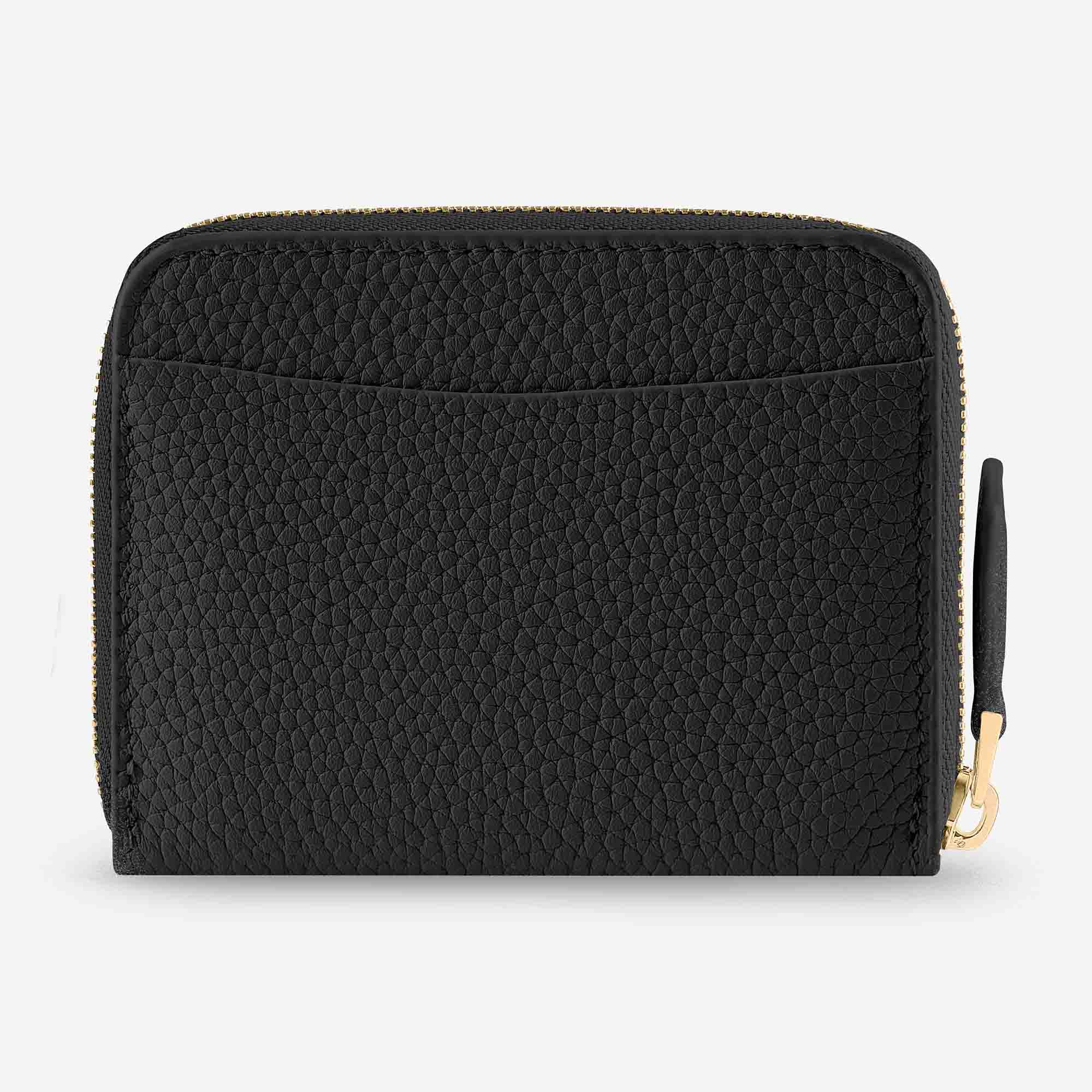 ジップ財布 Zipped Wallet ブラックキャビア | MAISON de SABRÉ
