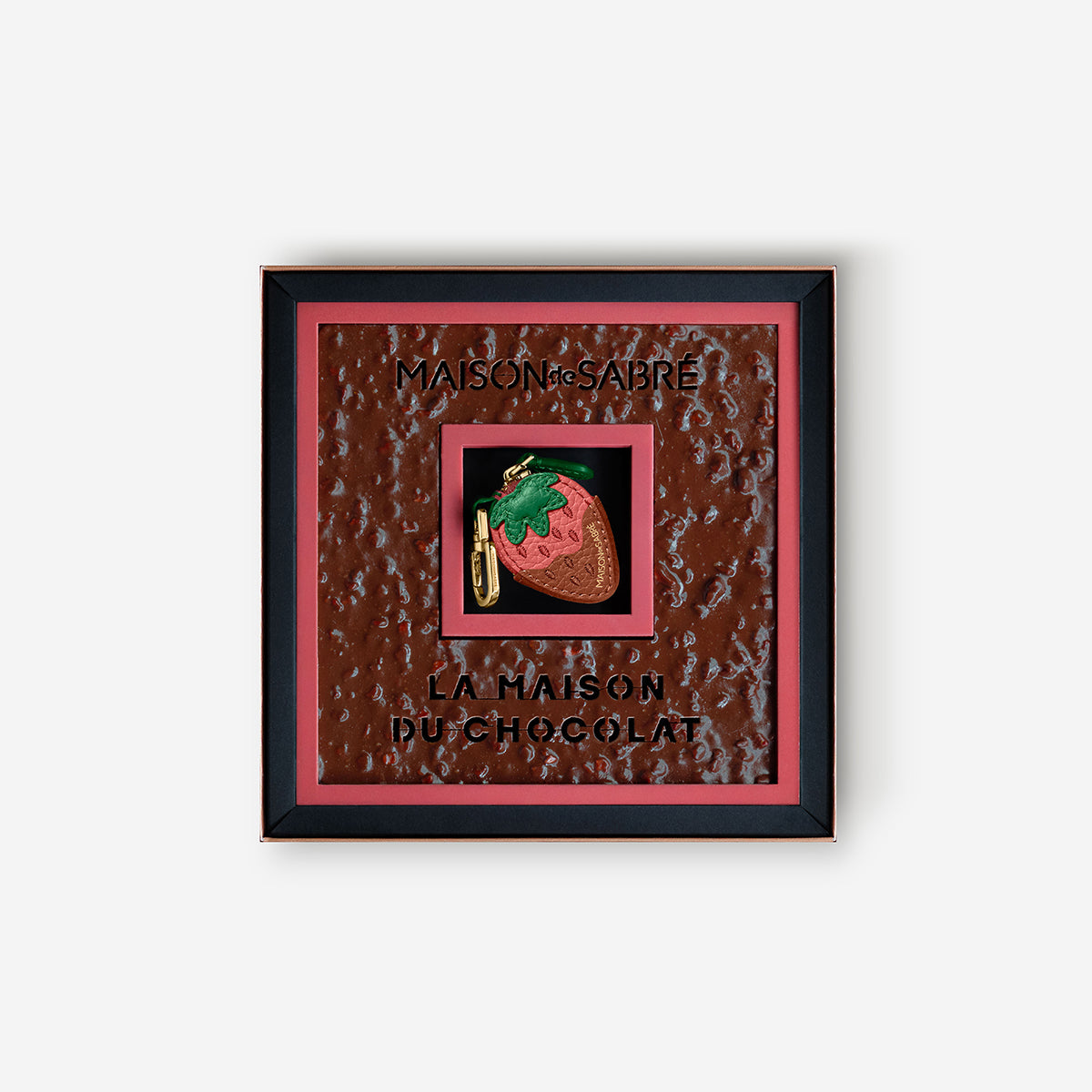 SABRÉMOJI™AirTag フルーツチャーム - Chocolate Strawberry