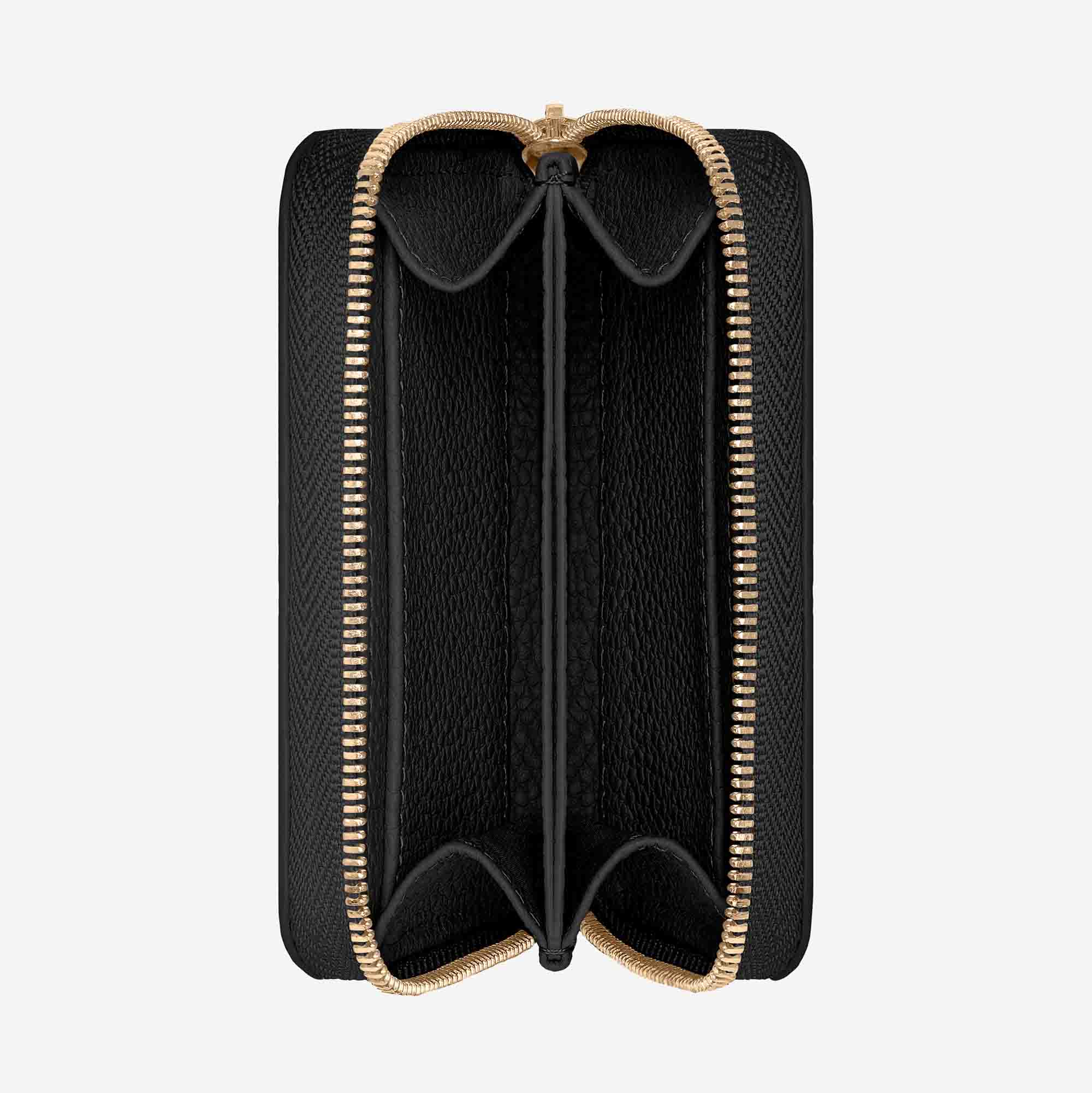 ジップ財布 Zipped Wallet ブラックキャビア | MAISON de SABRÉ
