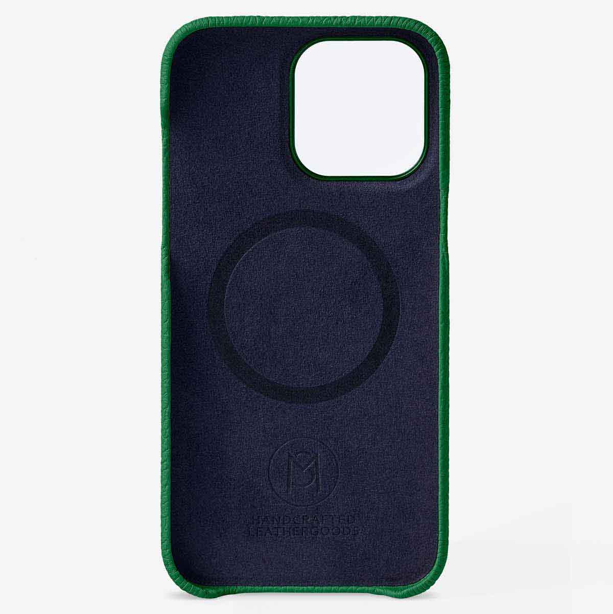 レザーケース iPhone 14 Pro Case エメラルドグリーン | MAISON de SABRÉ