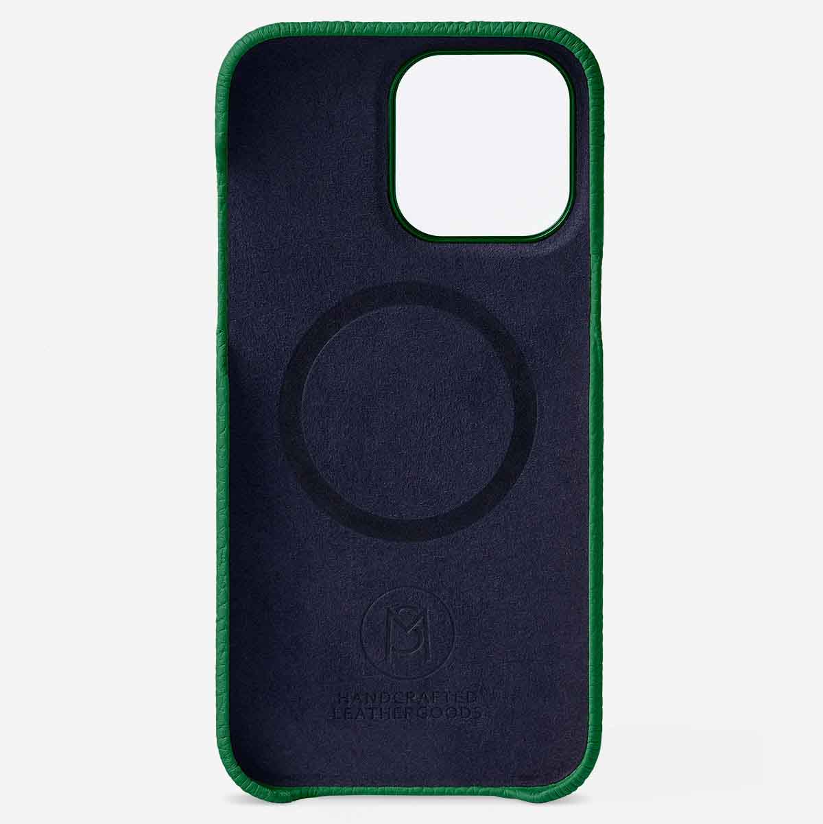 レザーケース iPhone 14 Pro Max Case エメラルドグリーン | MAISON de