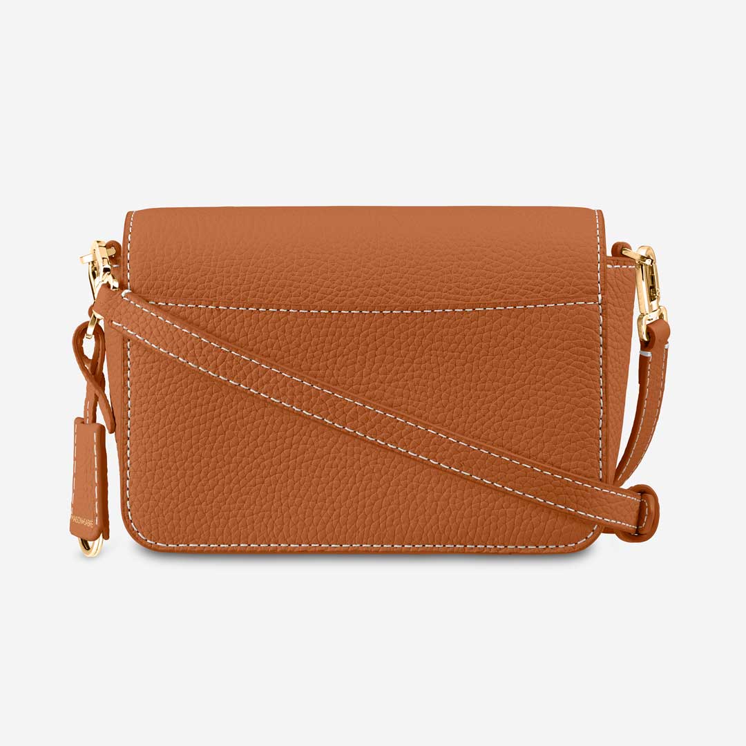 The Mini Flap Bag - Pecan Brown