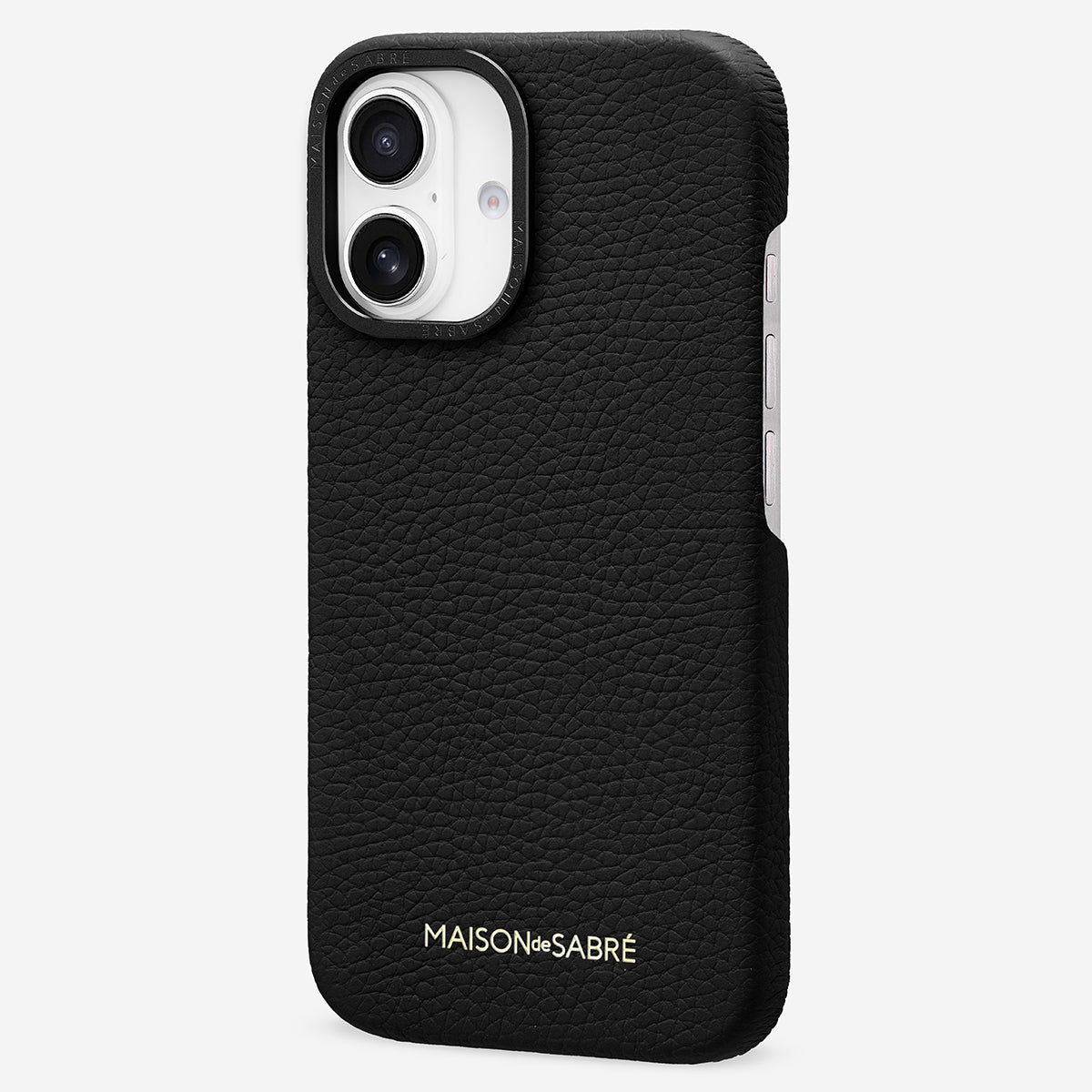 レザーケース iPhone 16 Case ブラックキャビア | MAISON de SABRÉ