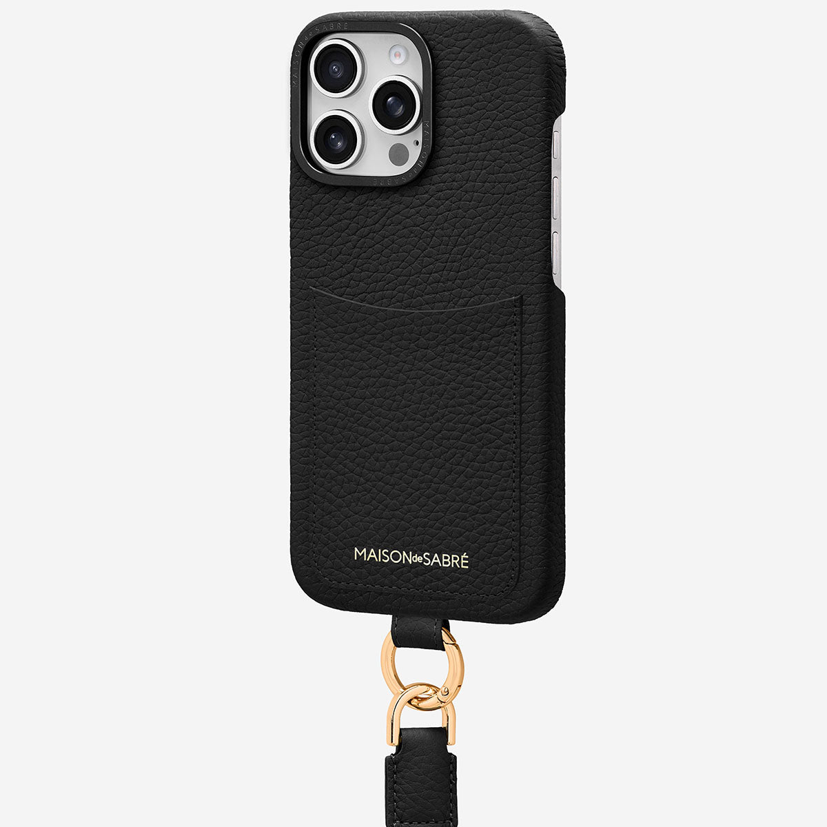 The Sling Phone Case iPhone 16 Pro - Black Caviar