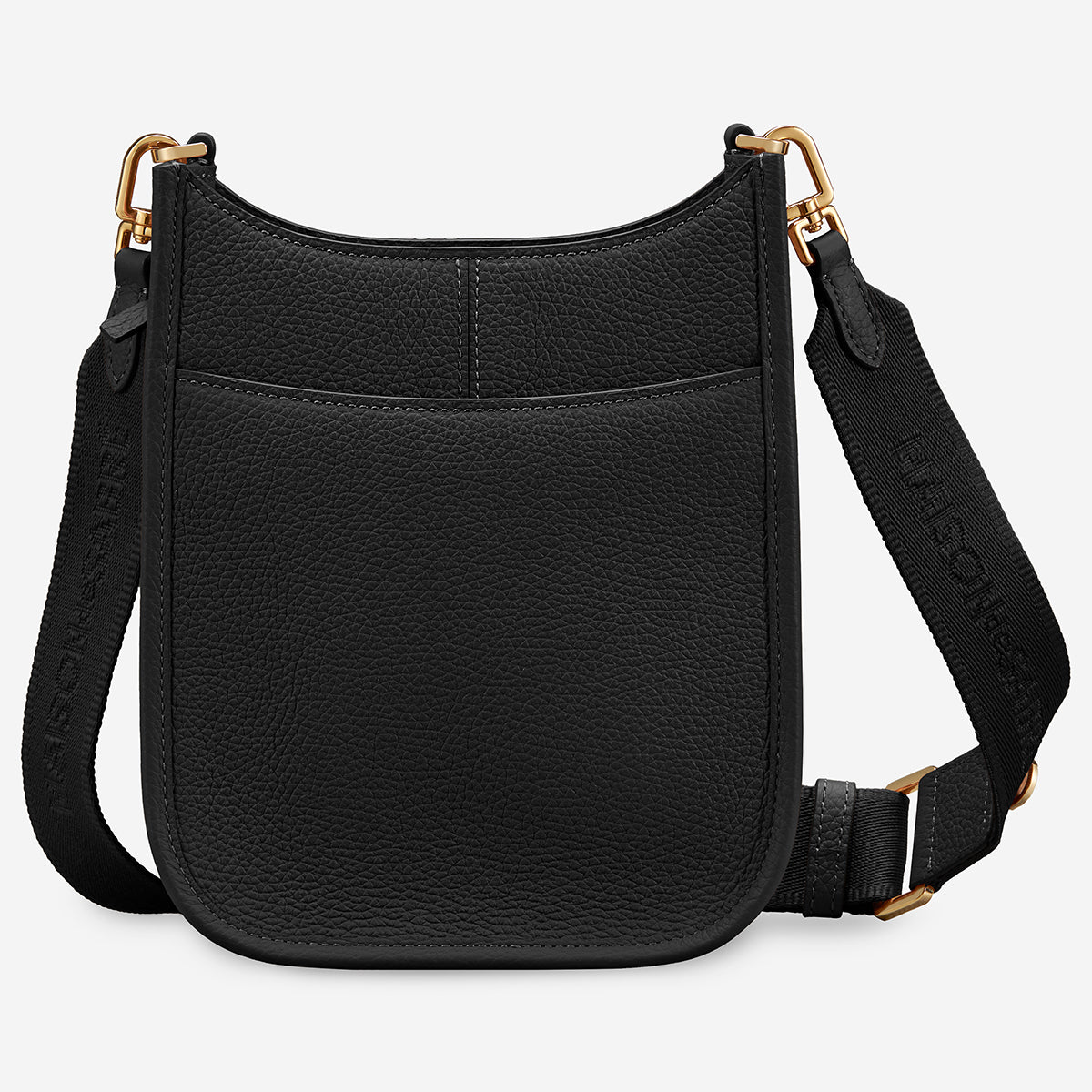 ミニムーンショルダーバッグ Mini Saddle Bag ブラックキャビア