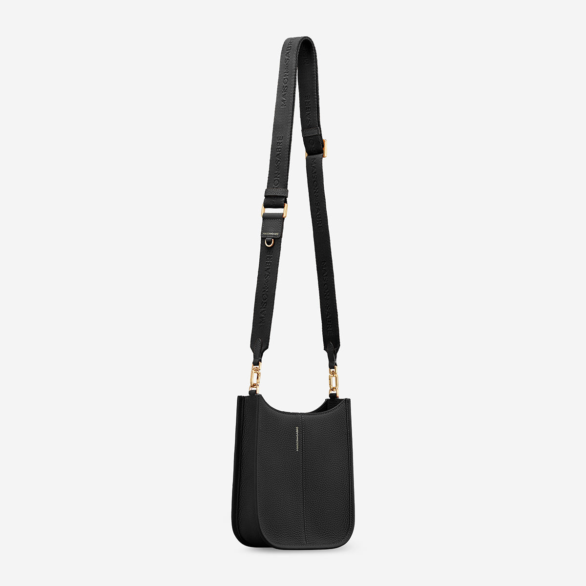 The Mini Moon Shoulder Bag - Black Caviar