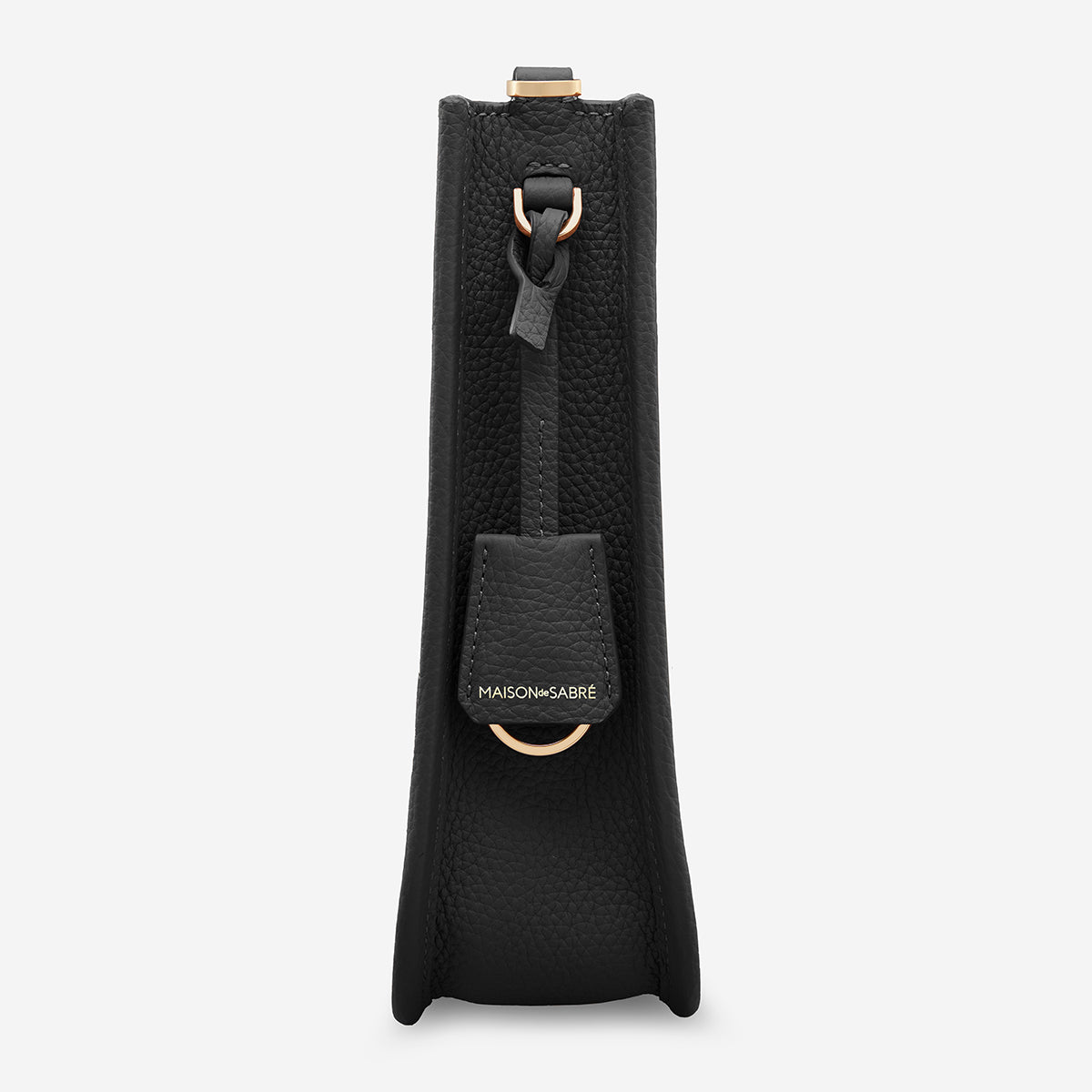 ミニムーンショルダーバッグ Mini Saddle Bag ブラックキャビア