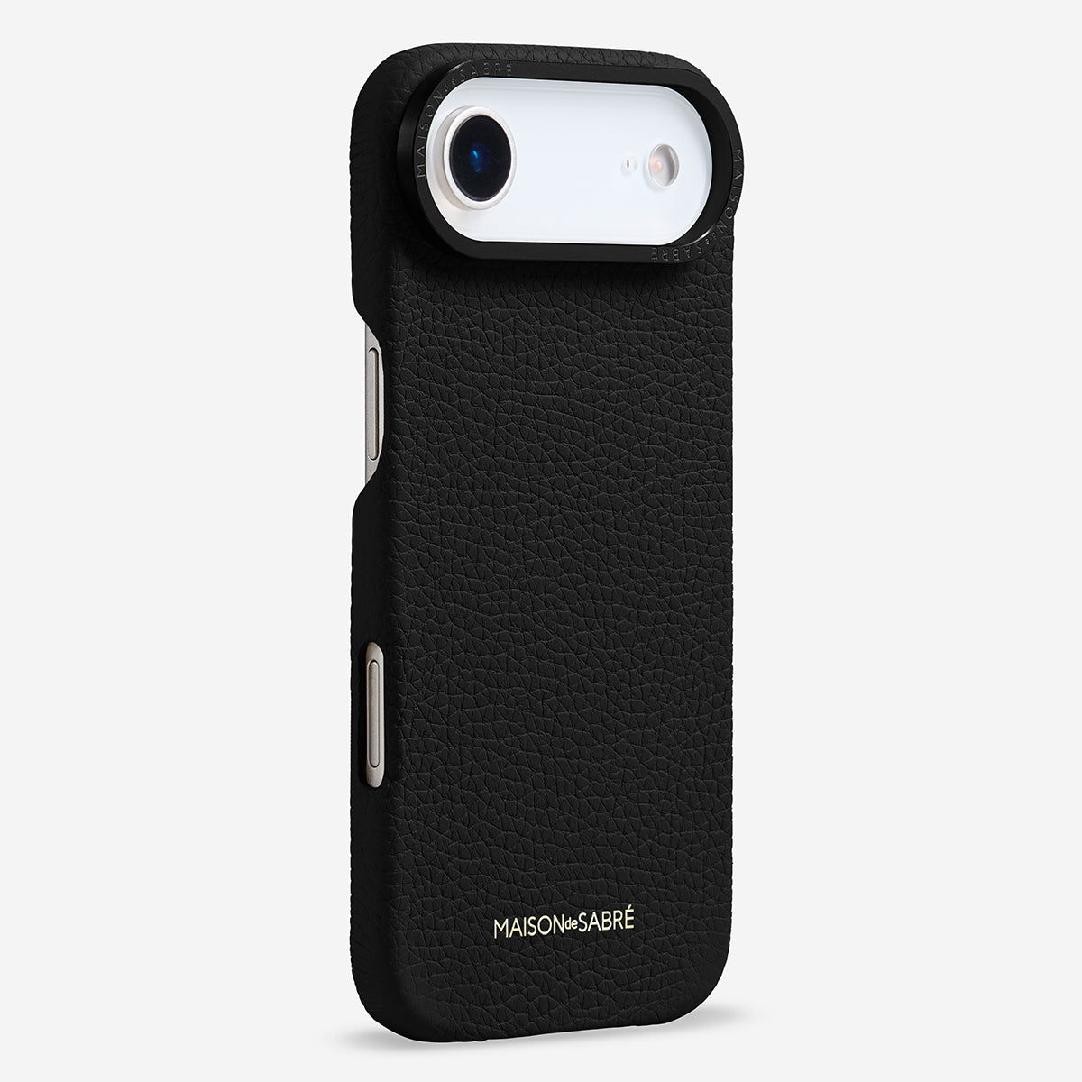 レザーケース iPhone 17 Air Case ブラックキャビア | MAISON de SABRÉ