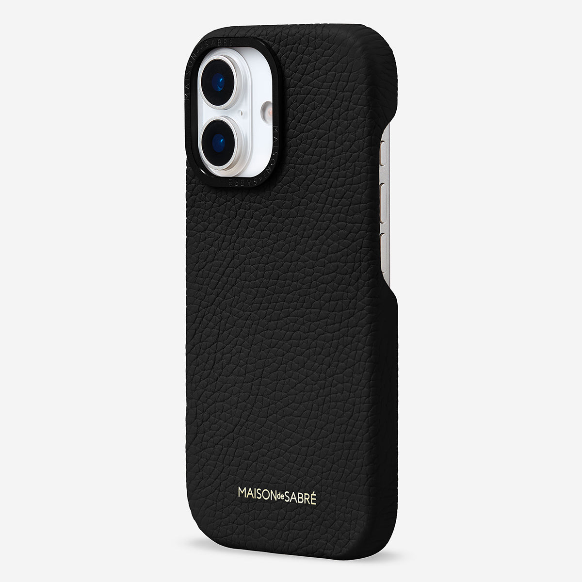 レザーケース iPhone 17 Case ブラックキャビア | MAISON de SABRÉ