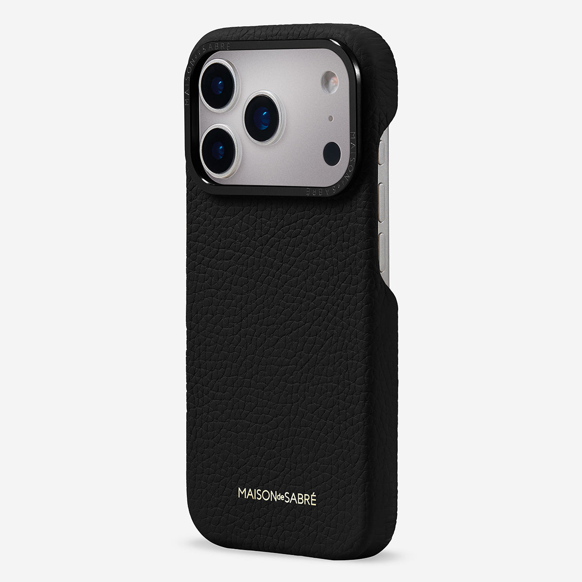 レザーケース iPhone 17 Pro Max Case ブラックキャビア | MAISON de SABRÉ