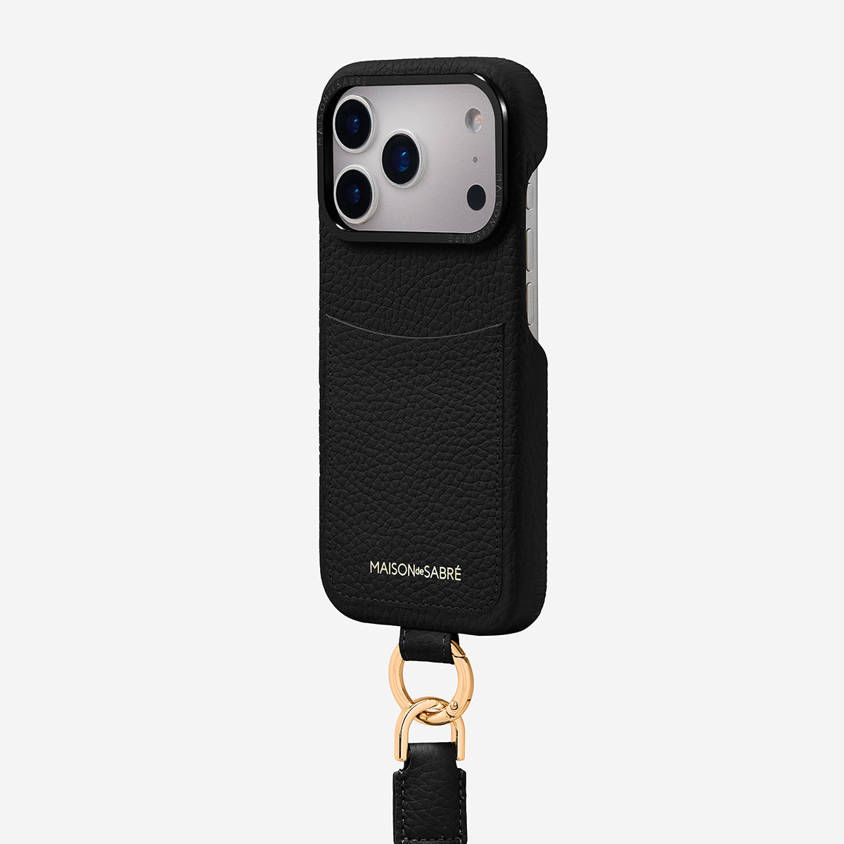 MAISON de SABRÉ iPhone 17用ケース ブラックキャビア The Sling Phone Case iPhone 17 Pro - Black Caviar – MAISON