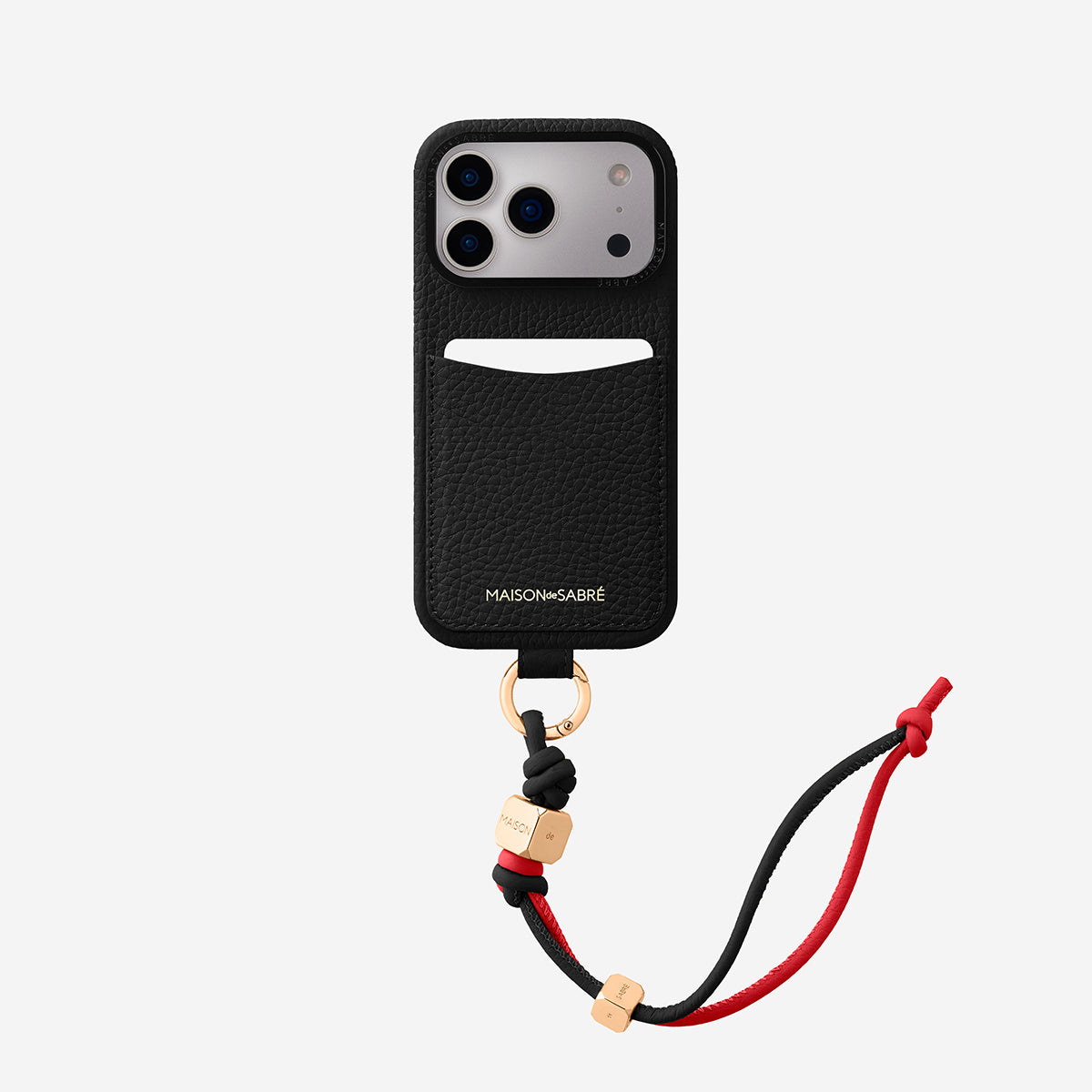 The Wristlet Phone Case iPhone 17 Pro - Black Caviar