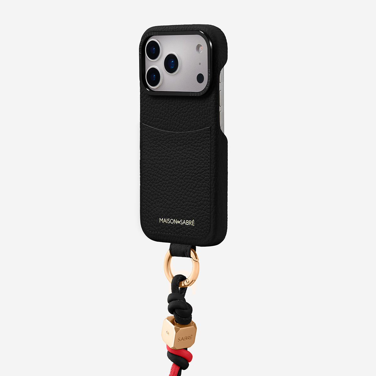 The Wristlet Phone Case iPhone 17 Pro - Black Caviar
