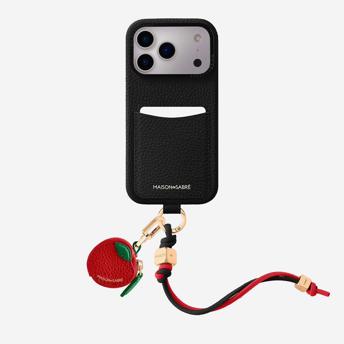 The Wristlet Phone Case iPhone 17 Pro Max - Black Caviar