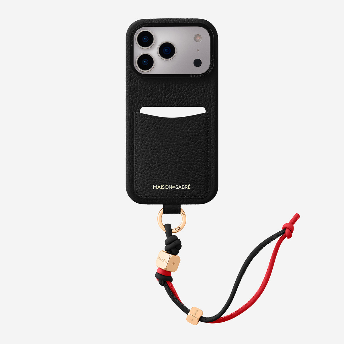 The Wristlet Phone Case iPhone 17 Pro Max - Black Caviar