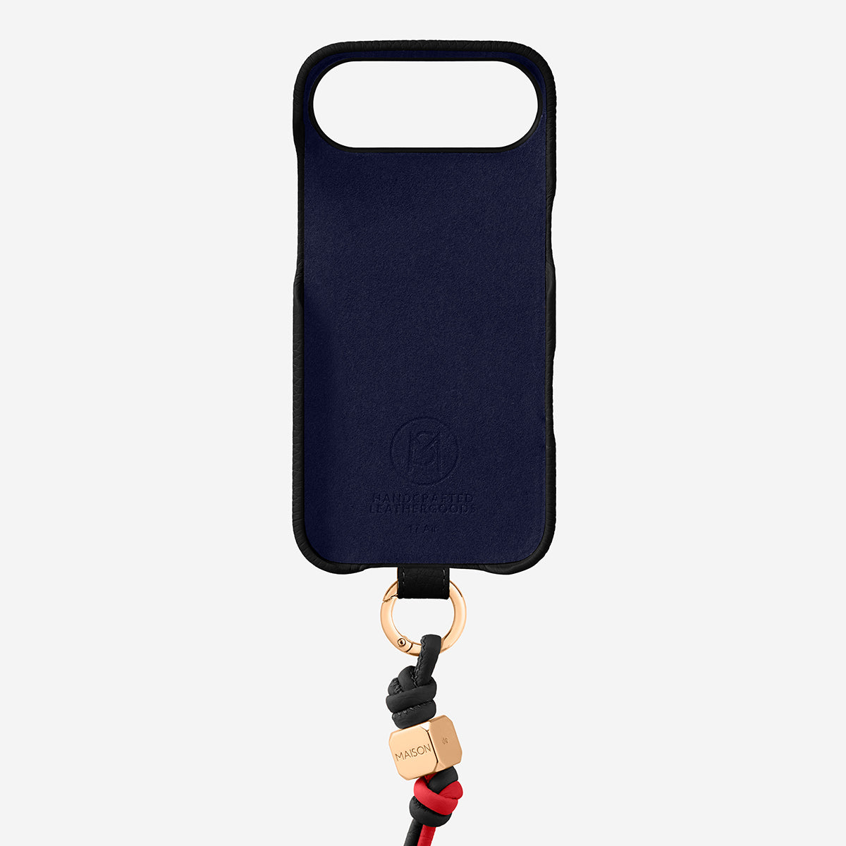 The Wristlet Phone Case iPhone 17 Air - Black Caviar – MAISON de SABRÉ