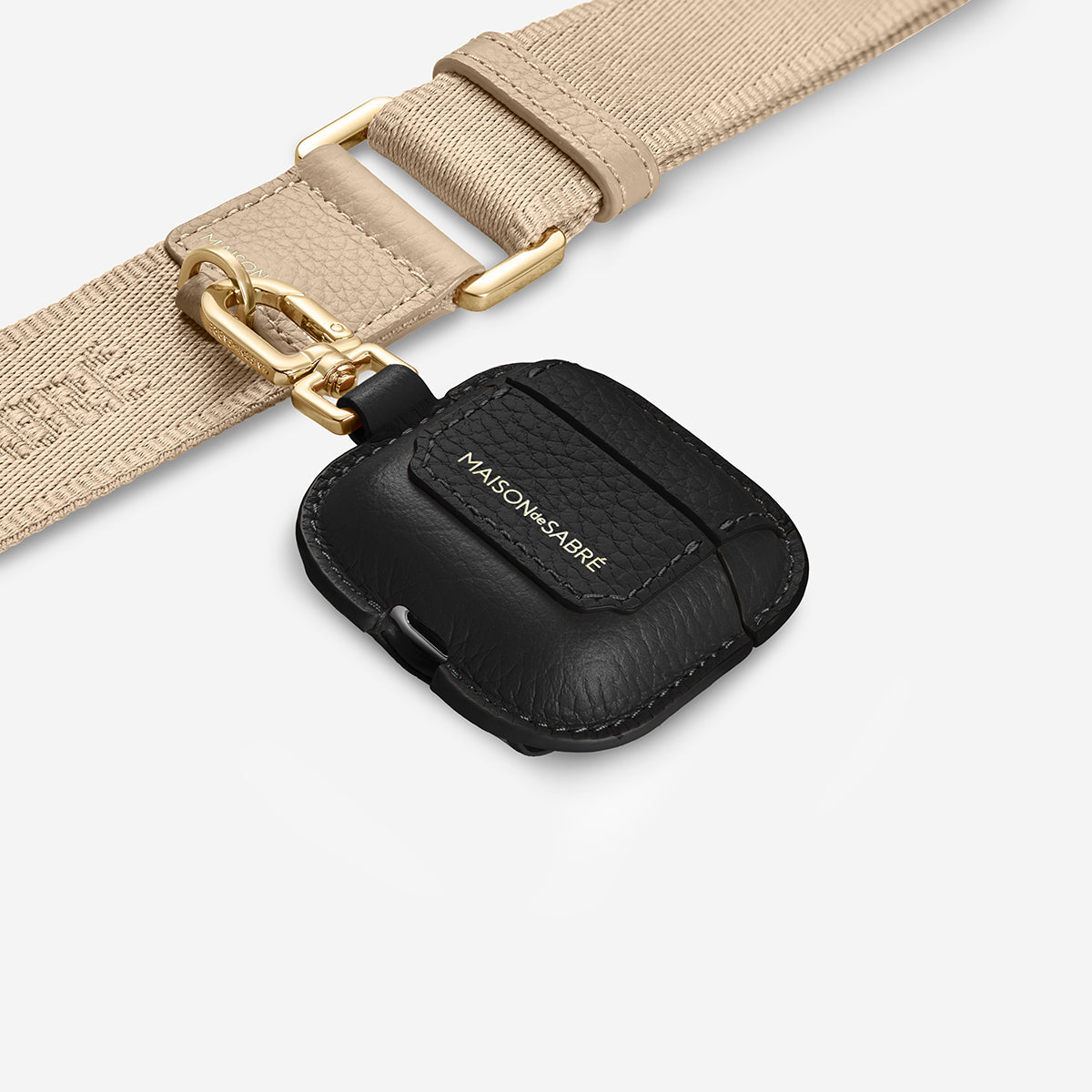 AirPodsケース AirPods 4 Case Charm ブラックキャビア | MAISON de SABRÉ