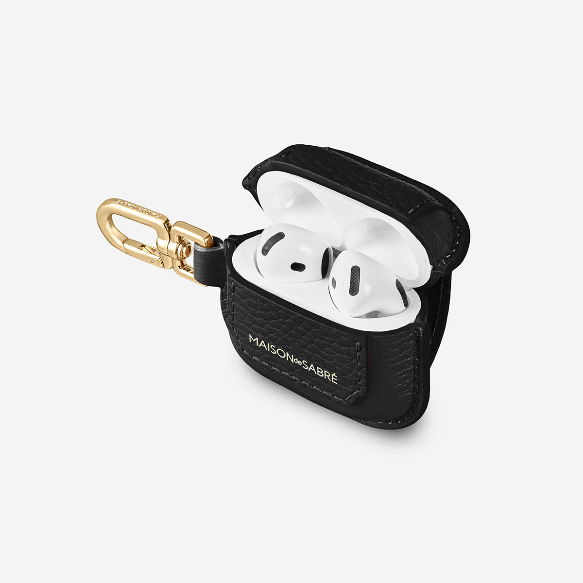 ブラック レザー ♡AirPods収納♡バックチャーム♡日曜23:30までの出品 AirPodsケース AirPods 4 Case Charm ブラックキャビア | MAISON de SABRÉ
