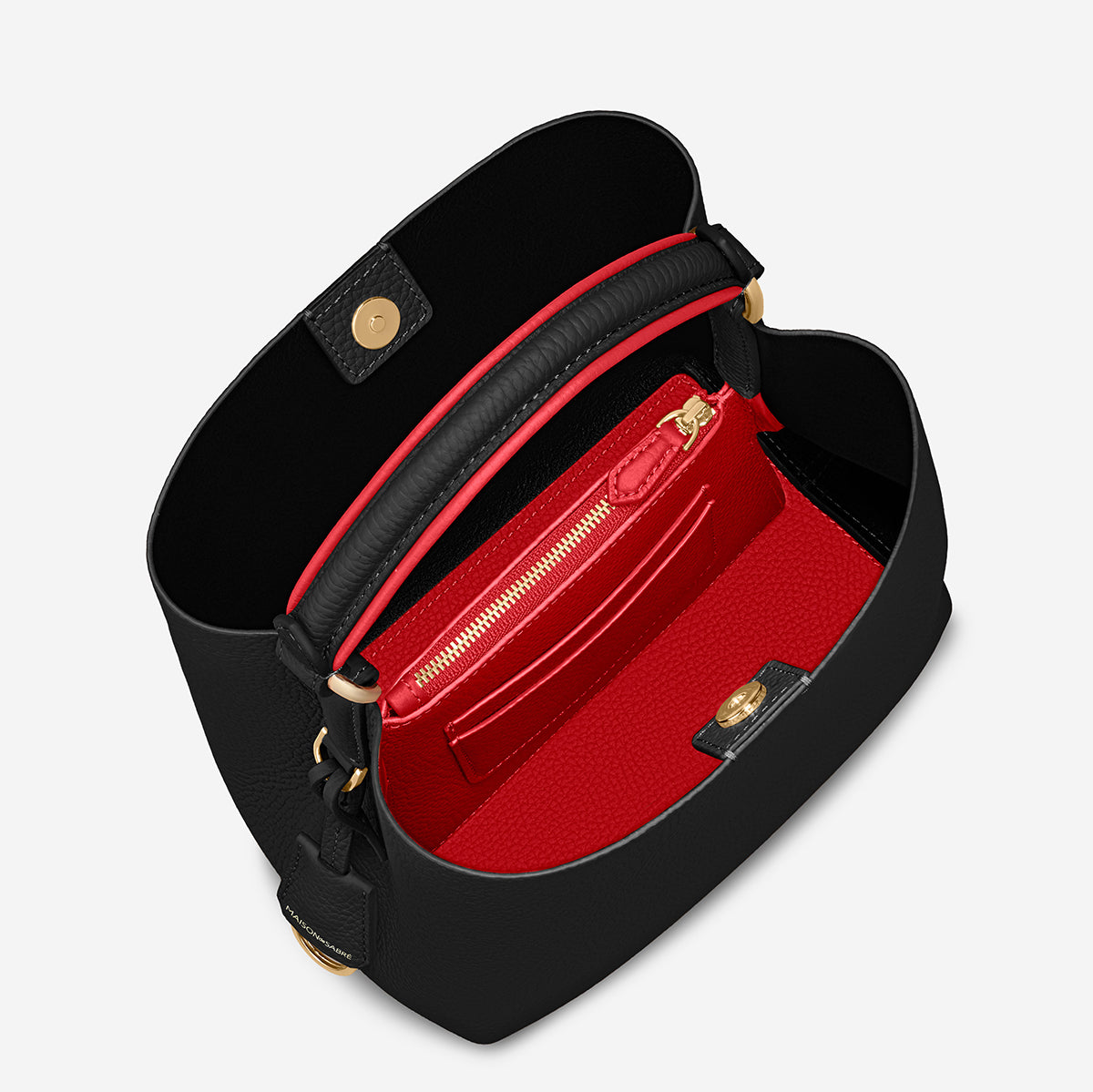 The Mini Bucket Bag - Rouge Noir
