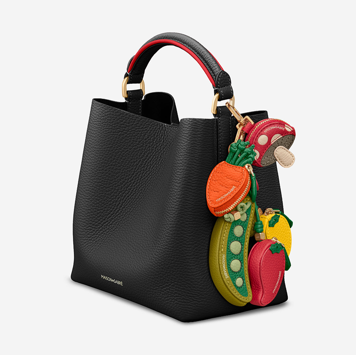 The Mini Bucket Bag - Rouge Noir